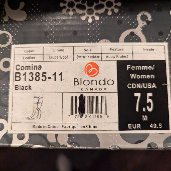 Blondo Canada Comina Black Waterproof Boots - Picture 12 of 14